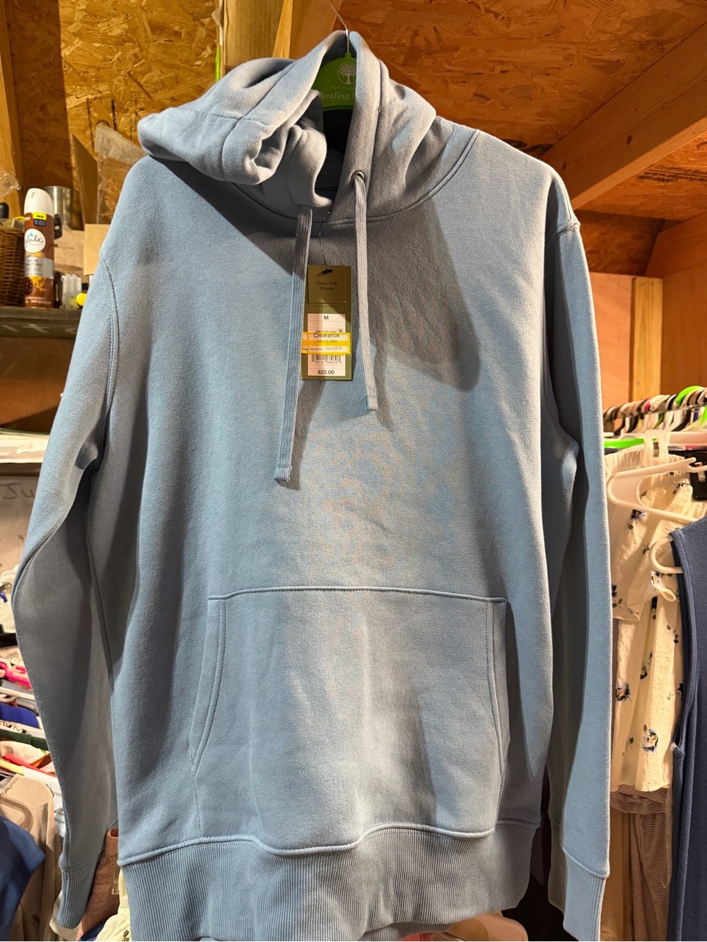 Goodfellow & Co Light Blue Pullover Hoodie with Kangaroo Pocket